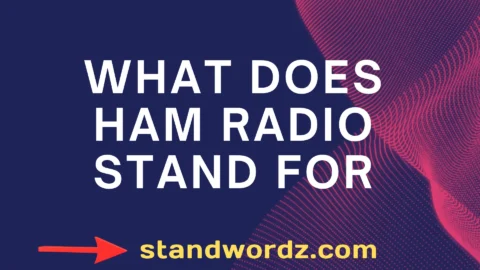 what does ham radio stand for