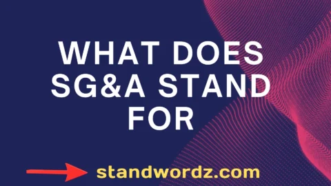what does sg&a stand for