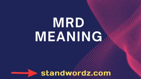 mrd meaning