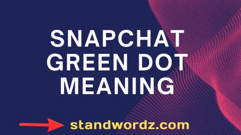 snapchat green dot meaning