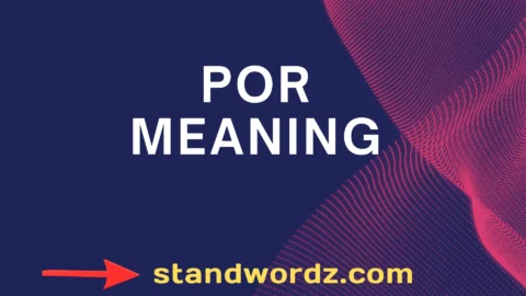 por meaning