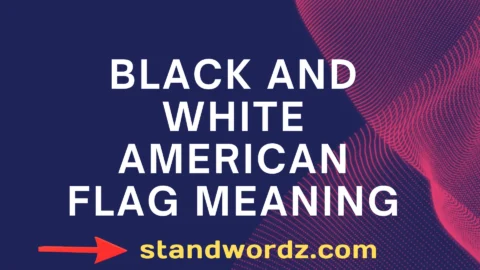 black and white american flag meaning