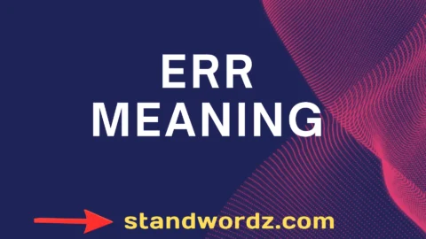 err meaning