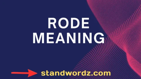 rode meaning