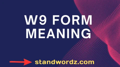 w9 form meaning