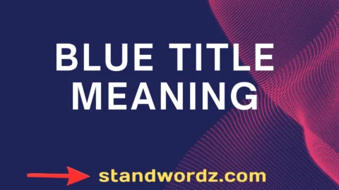 blue title meaning