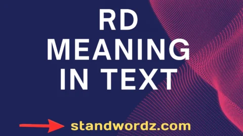 rd meaning in text