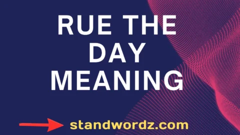 rue the day meaning