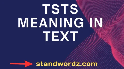 tsts meaning in text