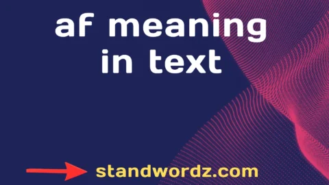 af meaning in text