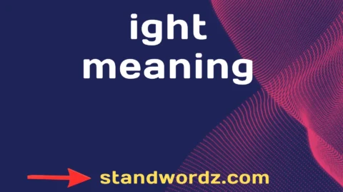 ight meaning