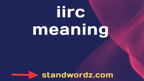 iirc meaning