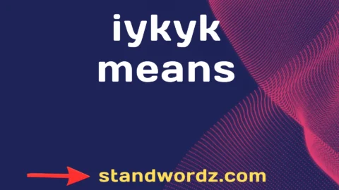 iykyk means