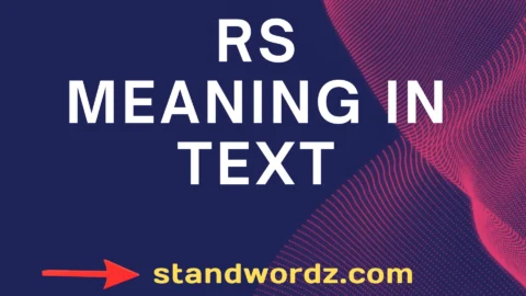 rs meaning in text