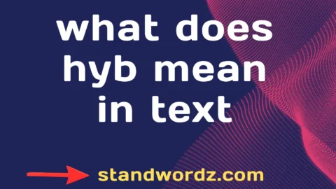 what does hyb mean in text
