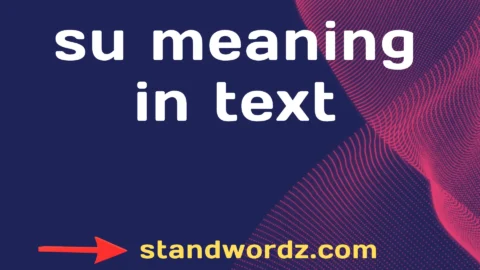 su meaning in text
