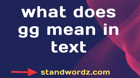 what does gg mean in text