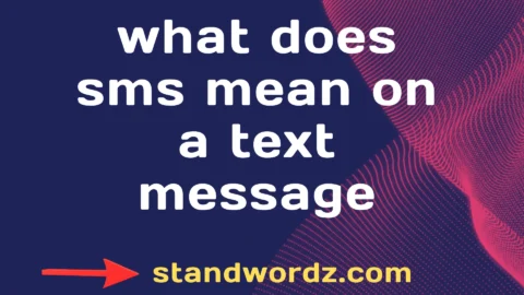 what does sms mean on a text message