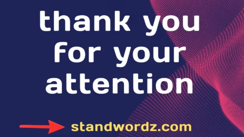 thank you for your attention