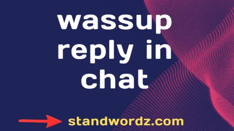 wassup reply in chat