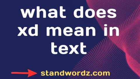 what does xd mean in text