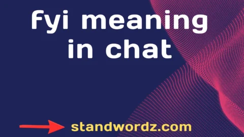 fyi meaning in chat