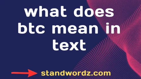 what does btc mean in text
