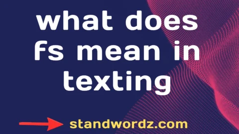 what does fs mean in texting